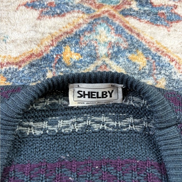 Vintage Shelby Striped Pullover Sweater Vest Large - Picture 3 of 5